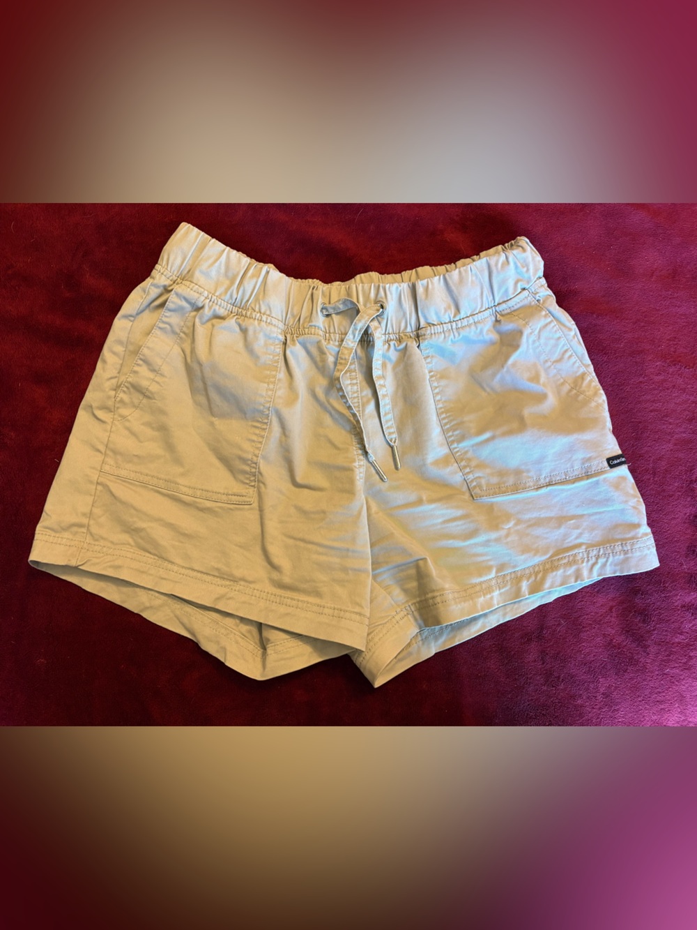 Calvin Klein Jeans Women's Shorts in Light Khaki
